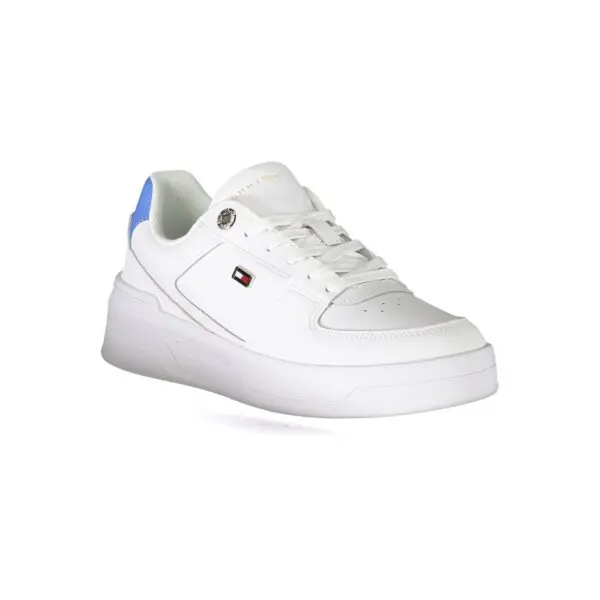 Tommy Hilfiger White Polyester Sneaker - Image 2