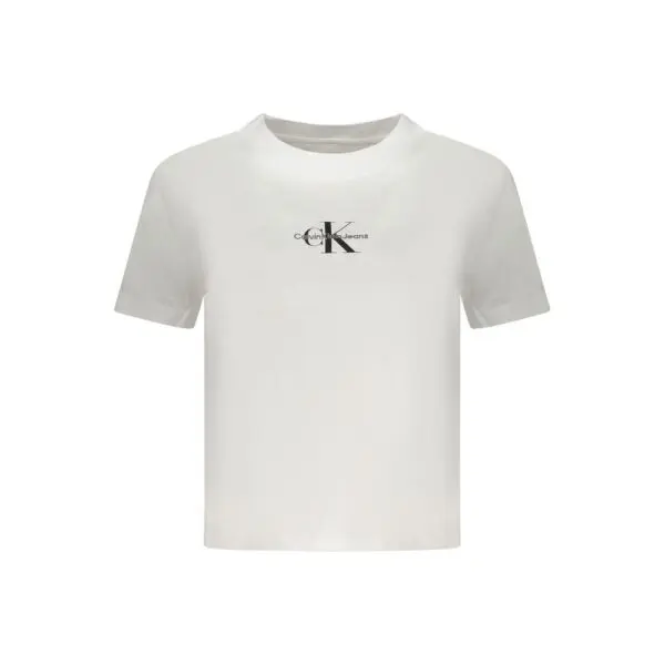 Calvin Klein White Cotton Women T-Shirt