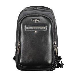 Aeronautica Militare Black Nylon Shoulder Bag