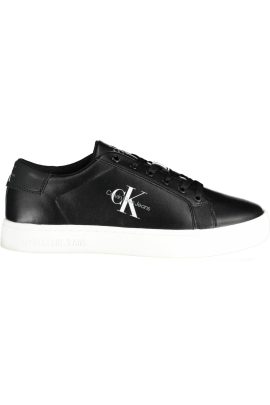 Calvin Klein Sleek Black Sports Sneakers with Eco-Friendly Touch