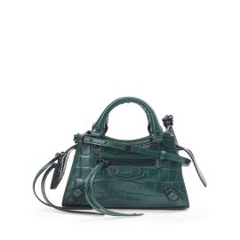 Balenciaga Green Leather Handbag