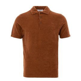 Gran Sasso Brown Cotton Polo Shirt