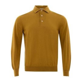 Gran Sasso Yellow Cotton Polo Shirt