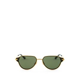 Bottega Veneta Gold Metal Sunglasses