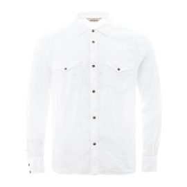 Gran Sasso White Linen Shirt
