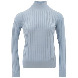 Burberry Light Blue Silk Sweater