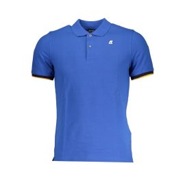 K-WAY Elegant Blue Polo Shirt with Contrast Accents