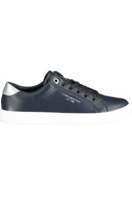 Tommy Hilfiger Chic Blue Contrasting Lace-Up Sneakers