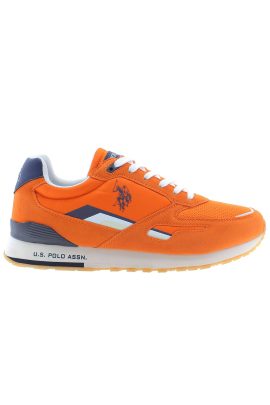 U.S. POLO ASSN. Electrify Your Step: Vibrant Orange Sports Sneakers