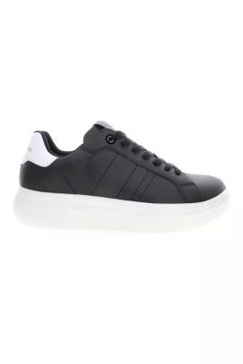U.S. POLO ASSN. Elevated Black Lace-Up Sneakers