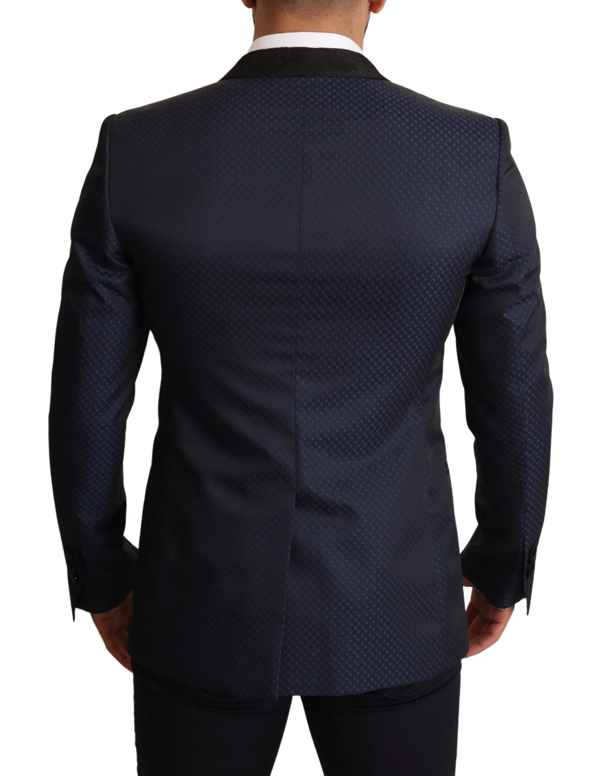 Dolce & Gabbana Blue Wool Slim Fit MARTINI Blazer Jacket - Image 3