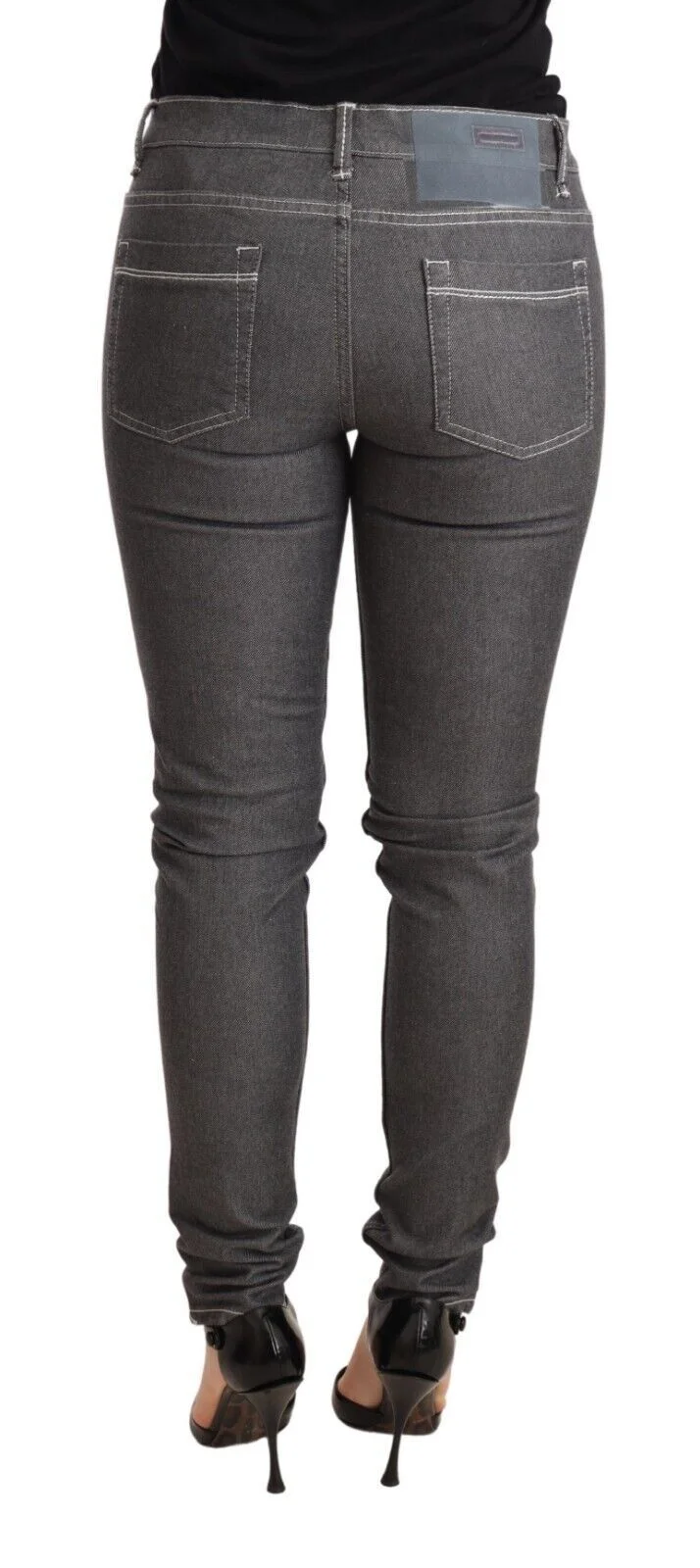Acht Gray Low Waist Skinny Denim Trouser Jeans - Image 3