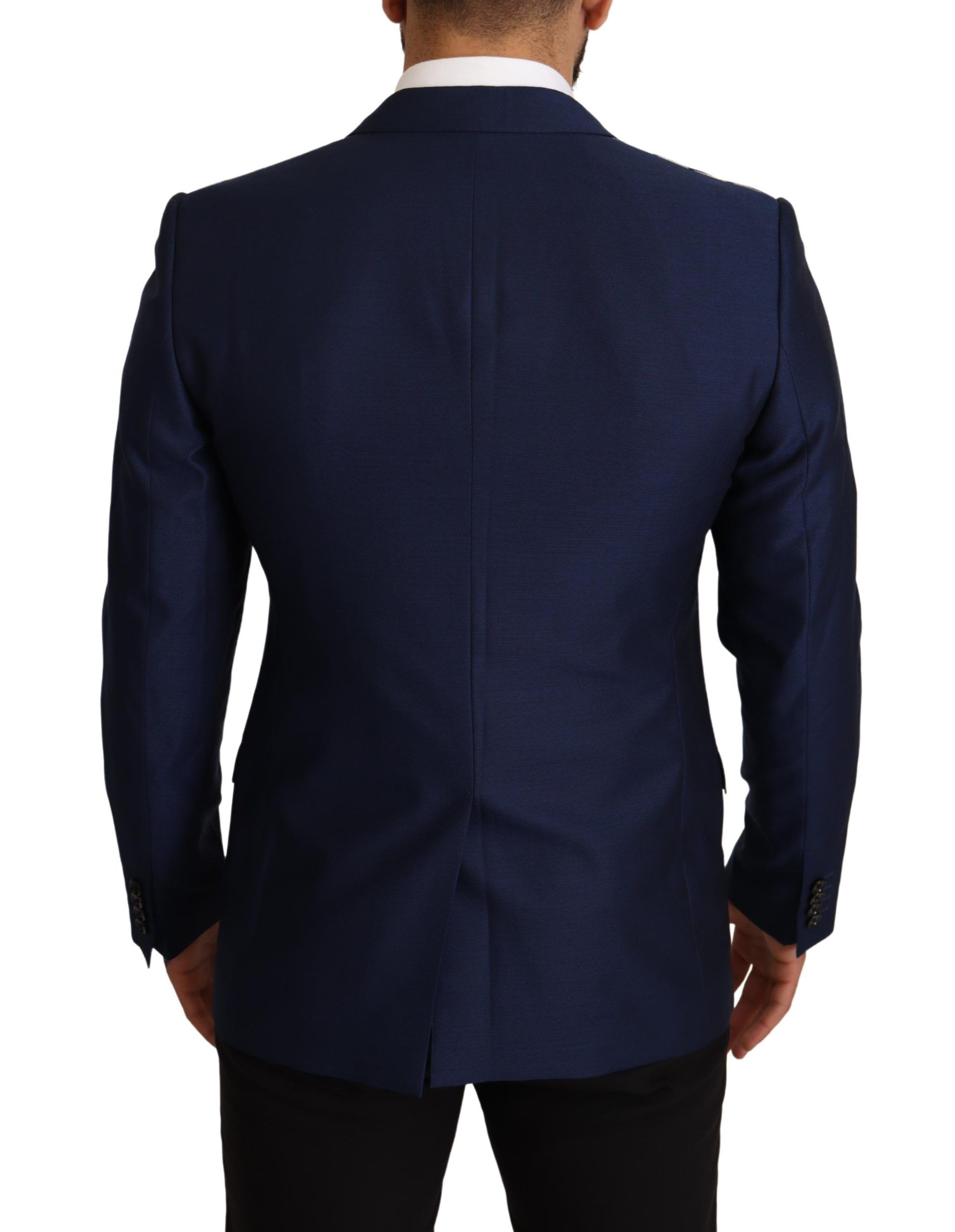 Dolce & Gabbana Navy Blue Slim Fit Jacket MARTINI Blazer - Image 2