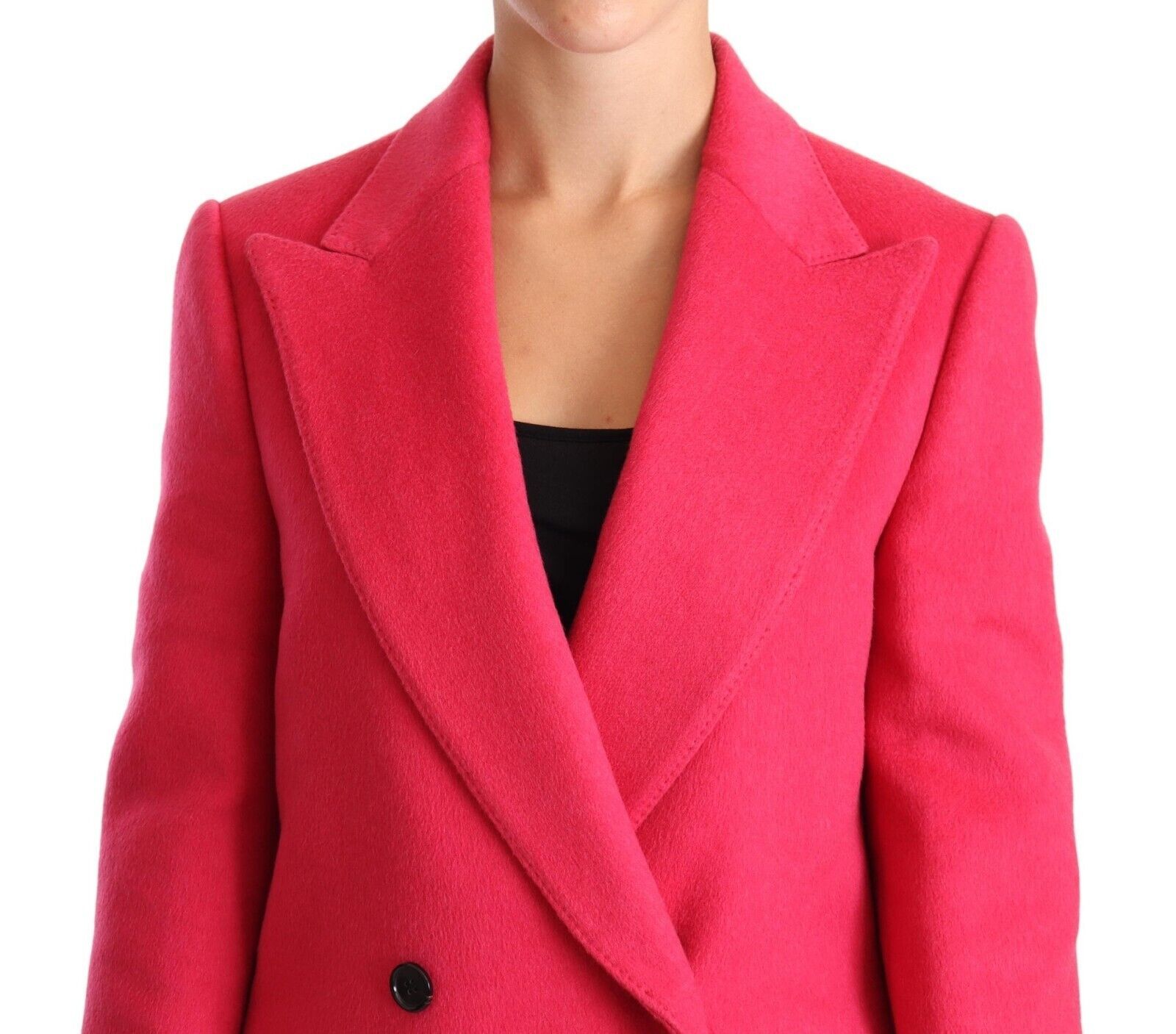 Dolce & Gabbana Pink Double Breasted Trenchcoat Jacket - Image 4