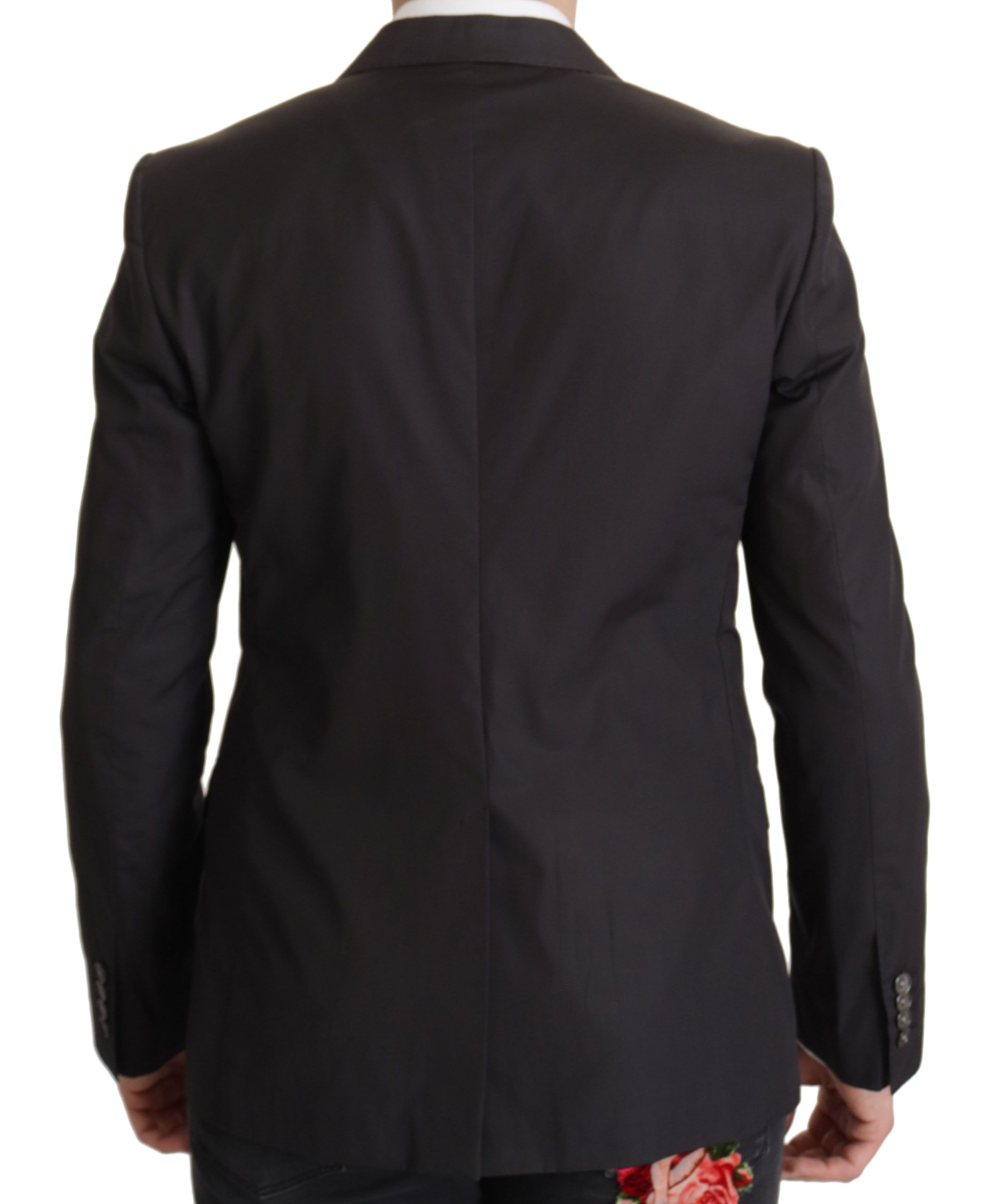 Dolce & Gabbana Black Single Breasted TAORMINA Breasted Blazer - Image 5