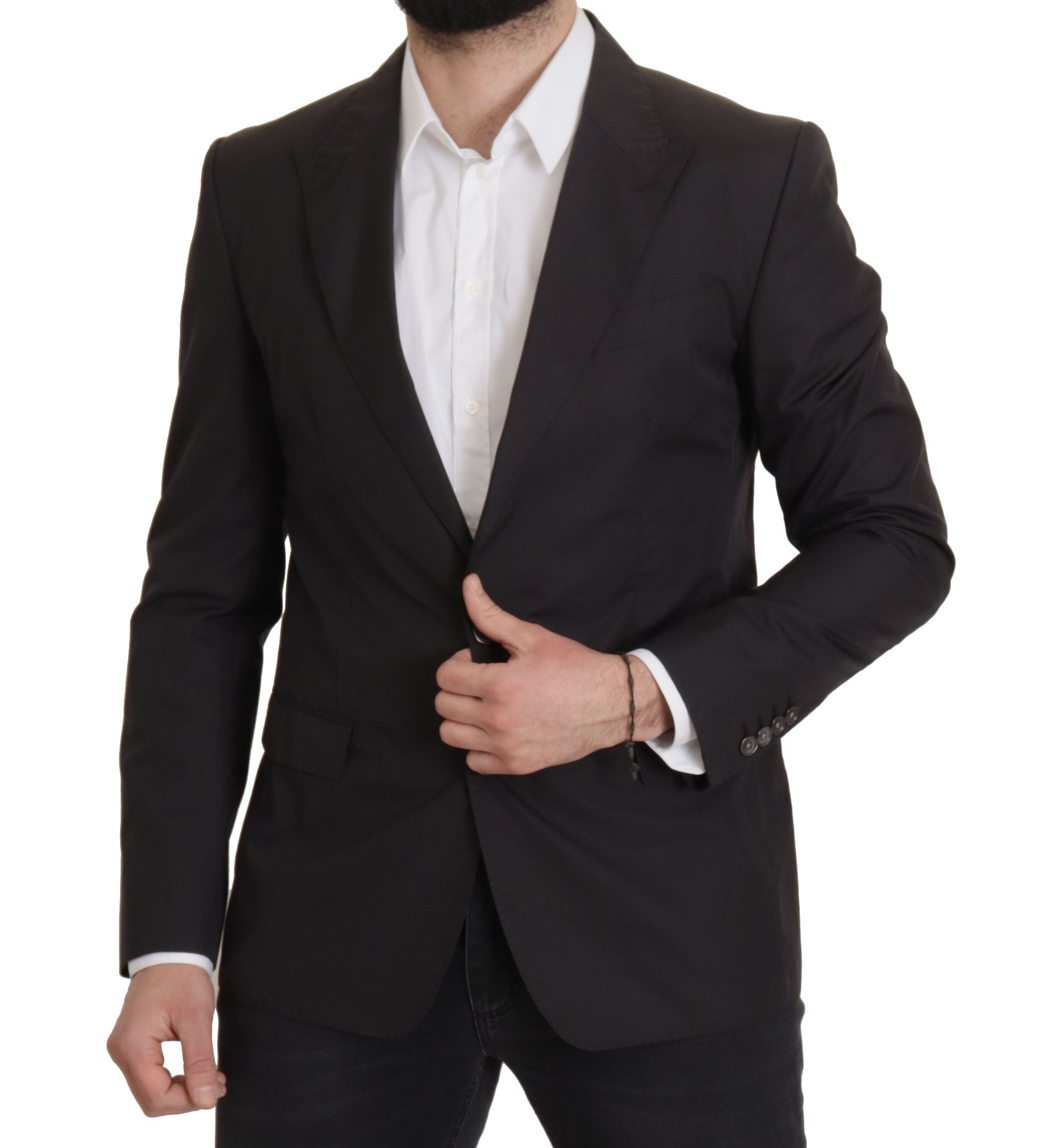 Dolce & Gabbana Black Single Breasted TAORMINA Breasted Blazer - Image 3