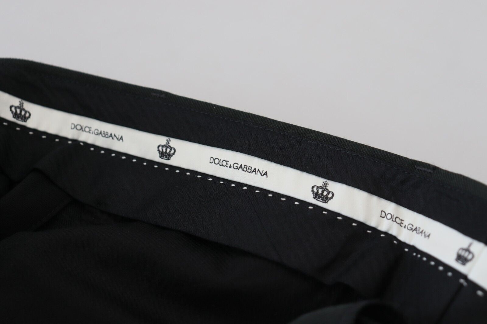 Dolce & Gabbana Black Striped Men Trousers Cotton Pants - Image 6