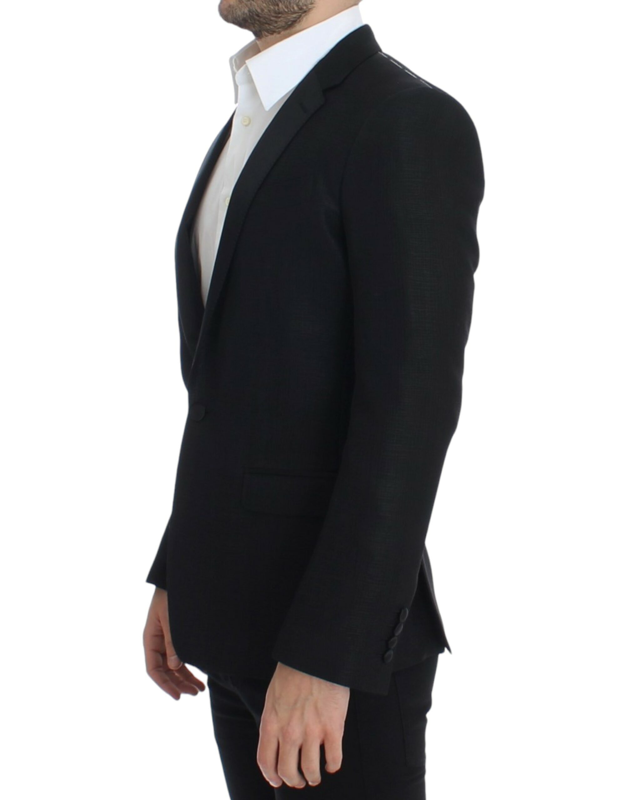 Dolce & Gabbana Black wool MARTINI slim blazer - Image 2