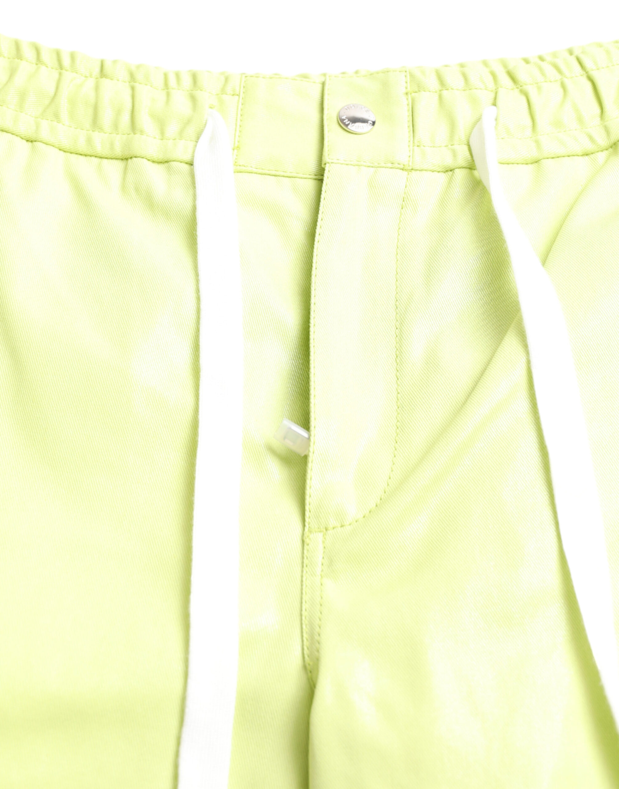 Dolce & Gabbana Light Green Cotton Men Cargo Bermuda Shorts - Image 5