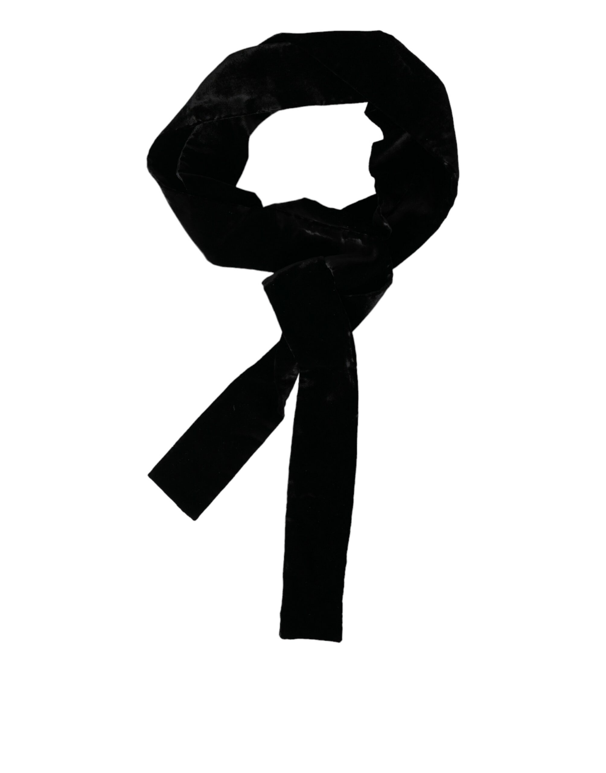 Dolce & Gabbana Black Viscose Wide Waist Women Belt - Image 2