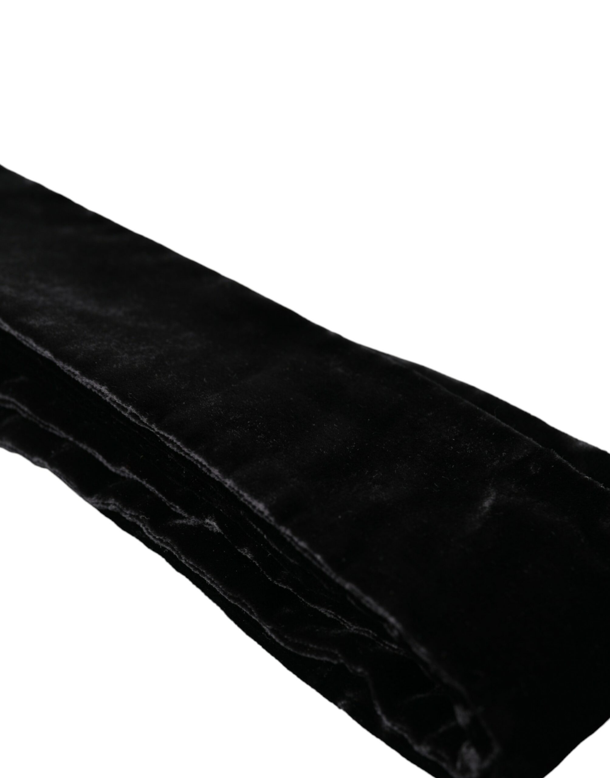 Dolce & Gabbana Black Viscose Wide Waist Women Belt - Image 3