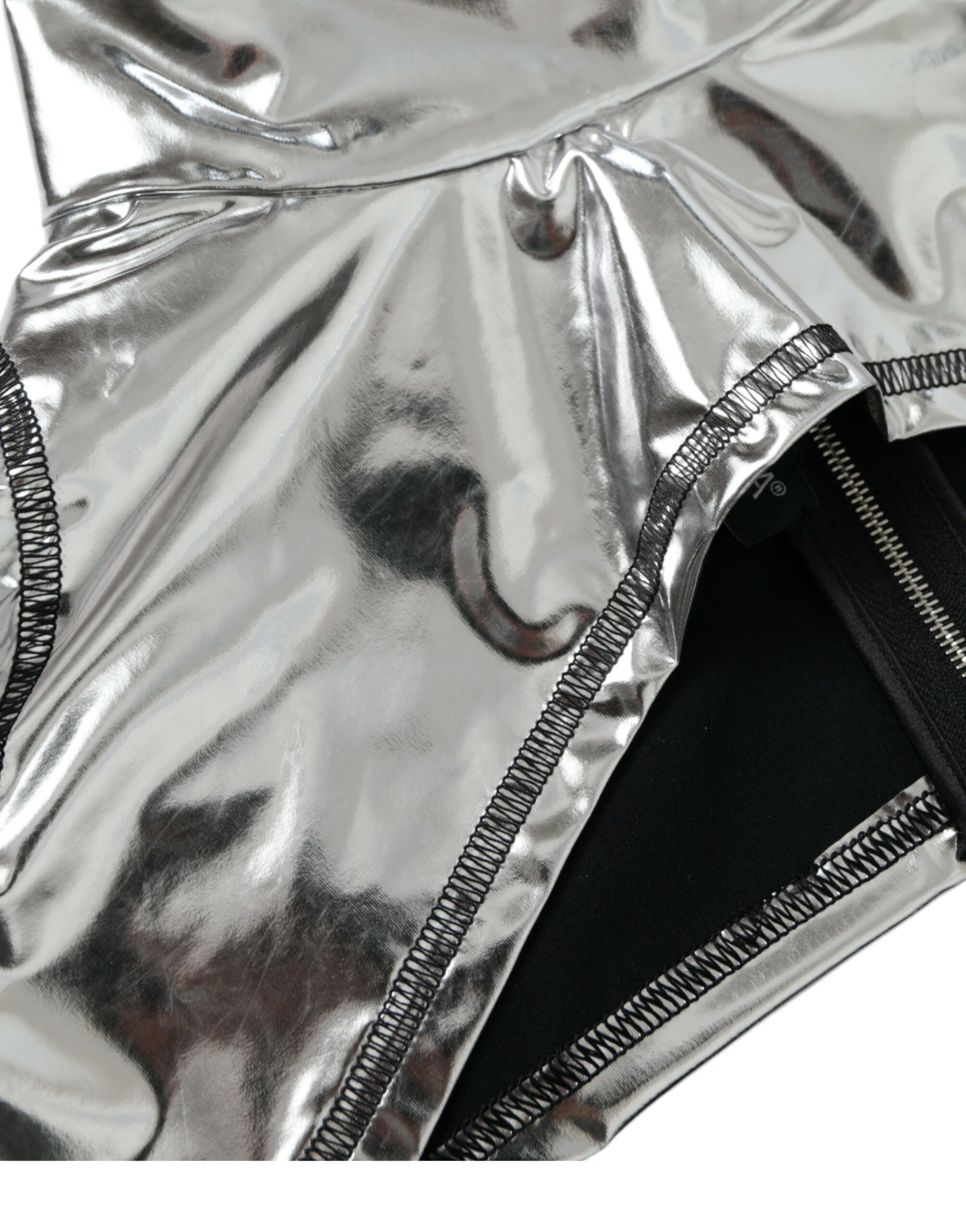 Dolce & Gabbana Silver Polyester Stretch Top - Image 2
