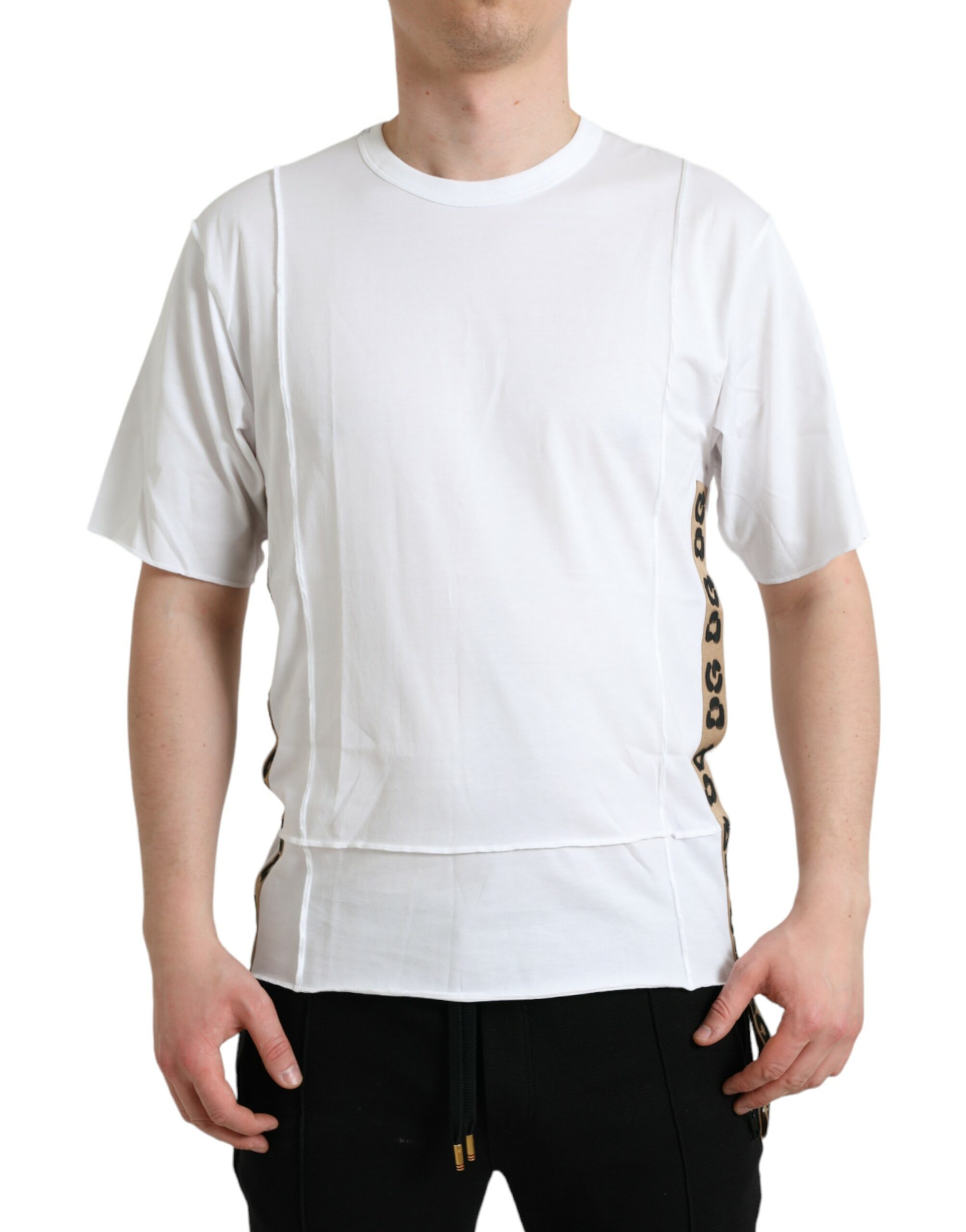 Dolce & Gabbana White Logo Crew Neck Short Sleeves T-shirt - Image 2