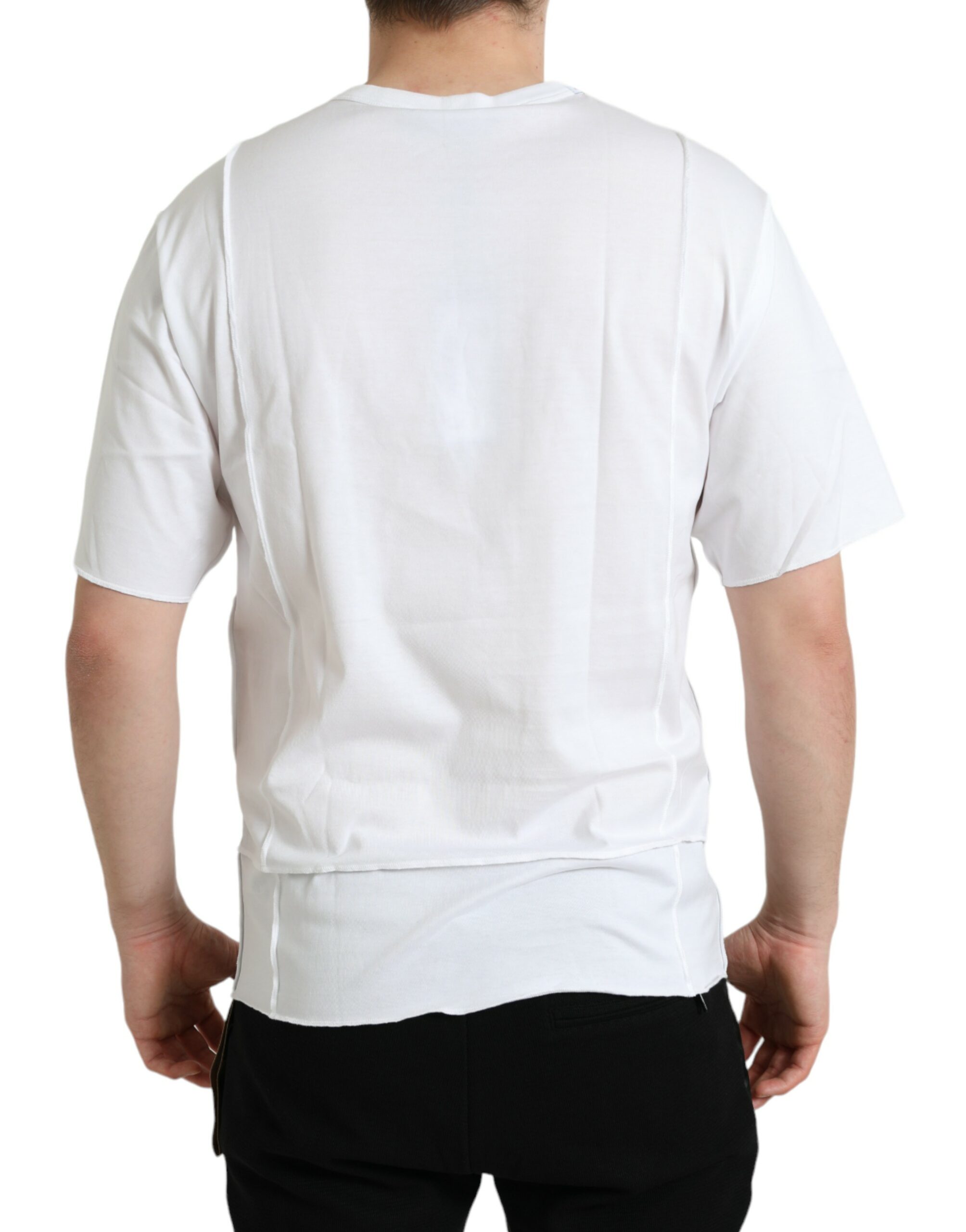 Dolce & Gabbana White Logo Crew Neck Short Sleeves T-shirt - Image 3