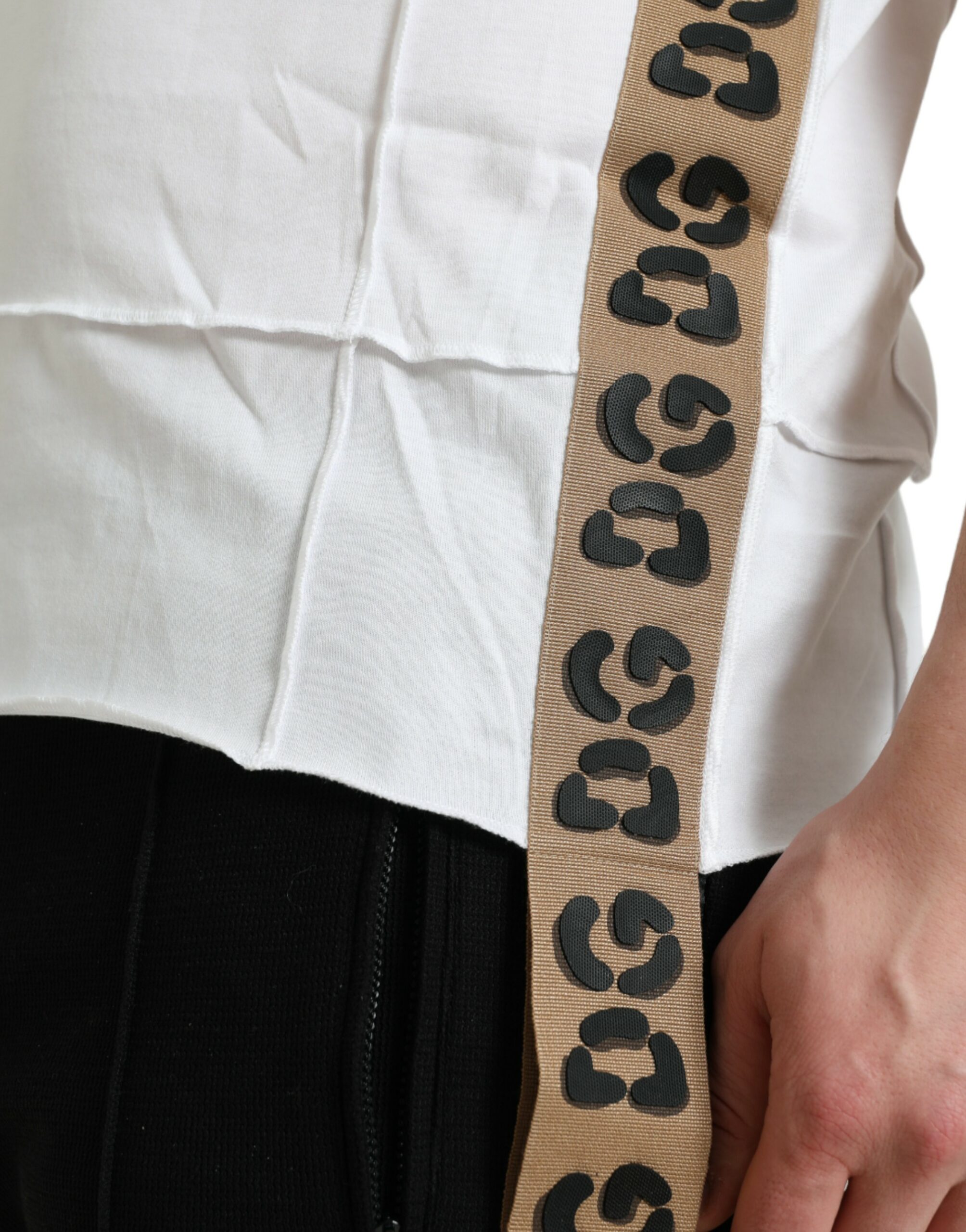 Dolce & Gabbana White Logo Crew Neck Short Sleeves T-shirt - Image 5