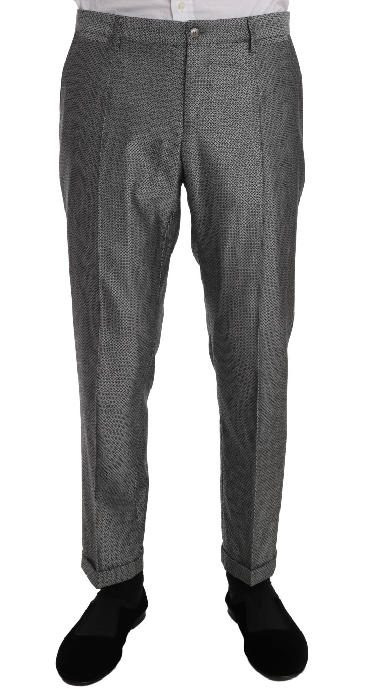 Dolce & Gabbana Black Stretch Crystal Bee Slim Fit Suit - Image 8