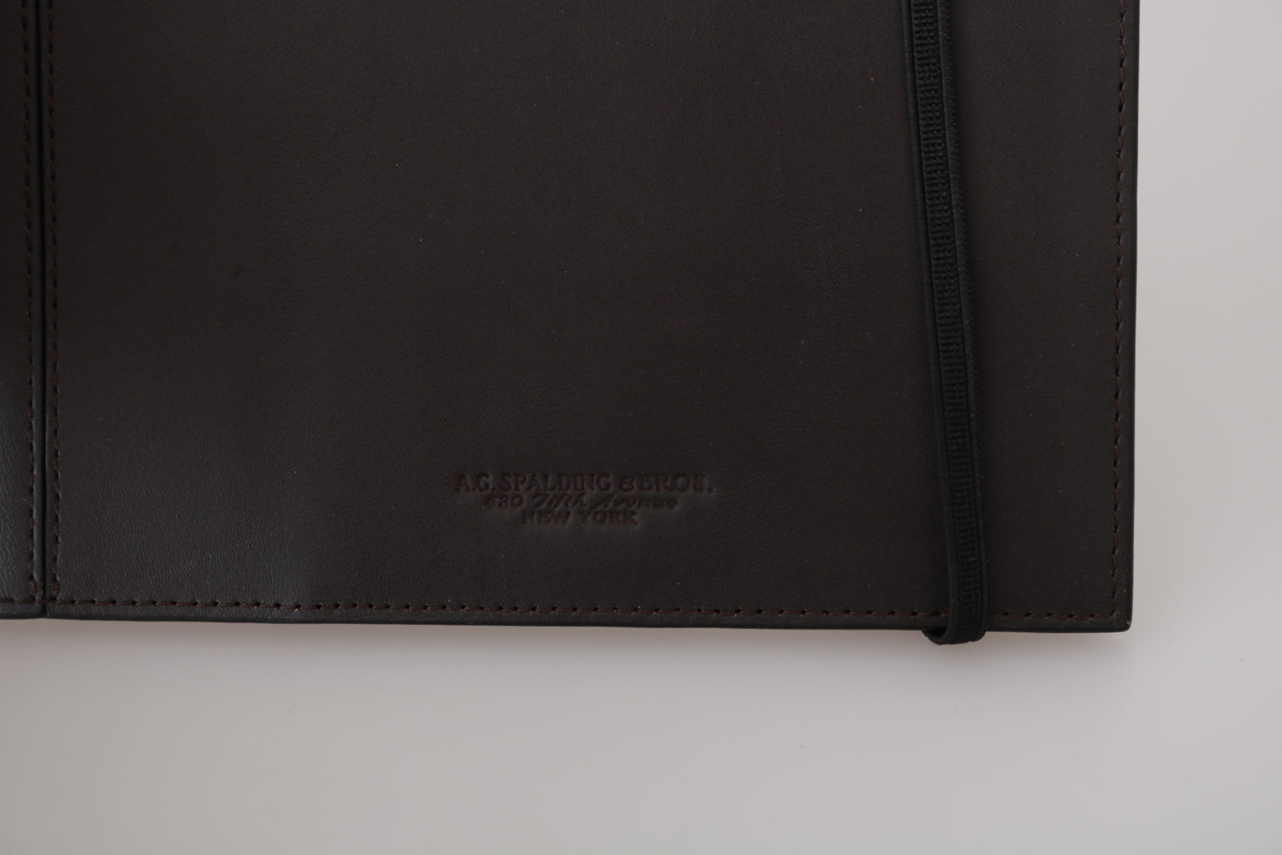 A.G. Spalding & Bros Black Leather Bifold Travel Holder Logo Wallet - Image 5