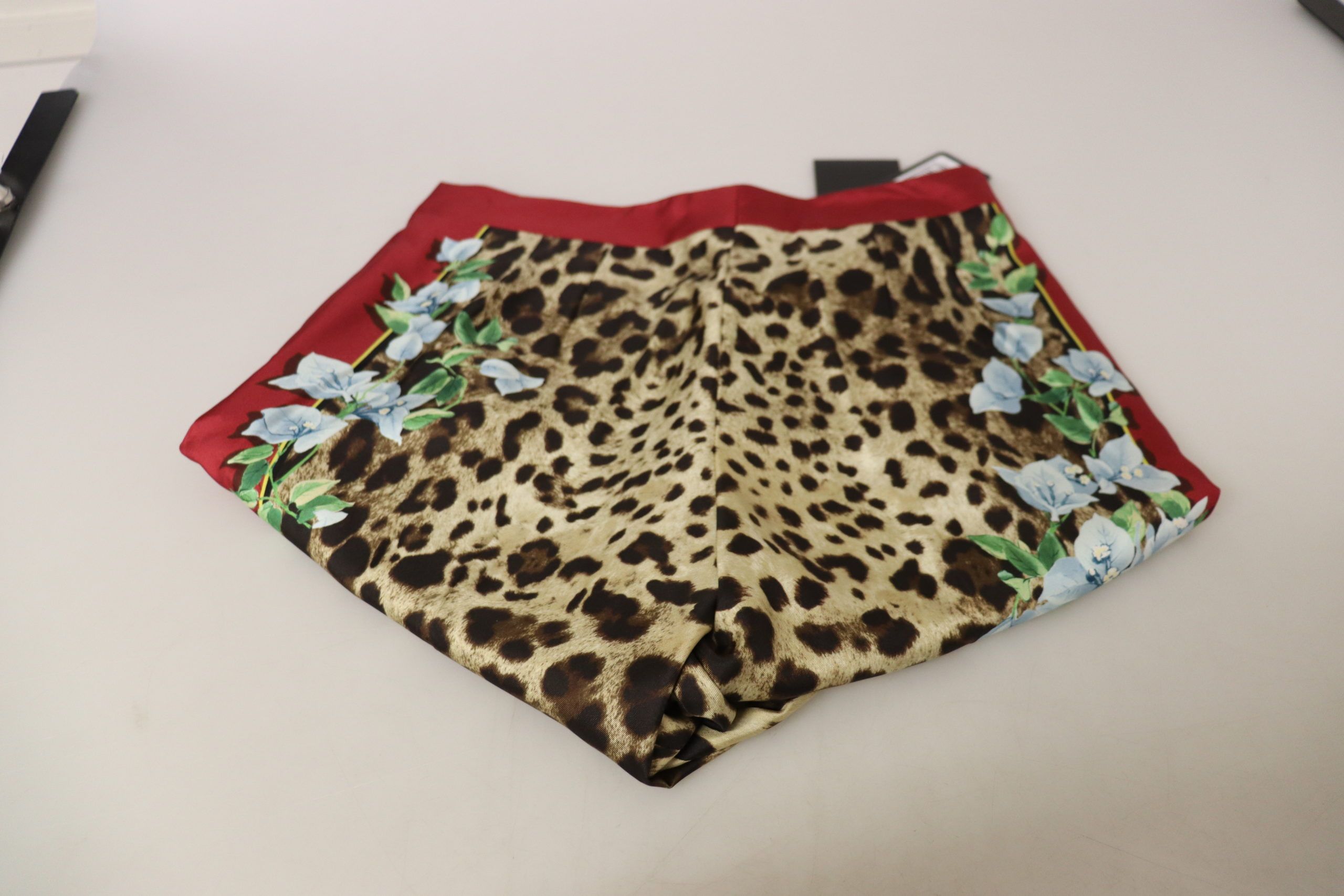 Dolce & Gabbana Multicolor Leopard Flora Printed Mid Waist Trouser Pants - Image 3