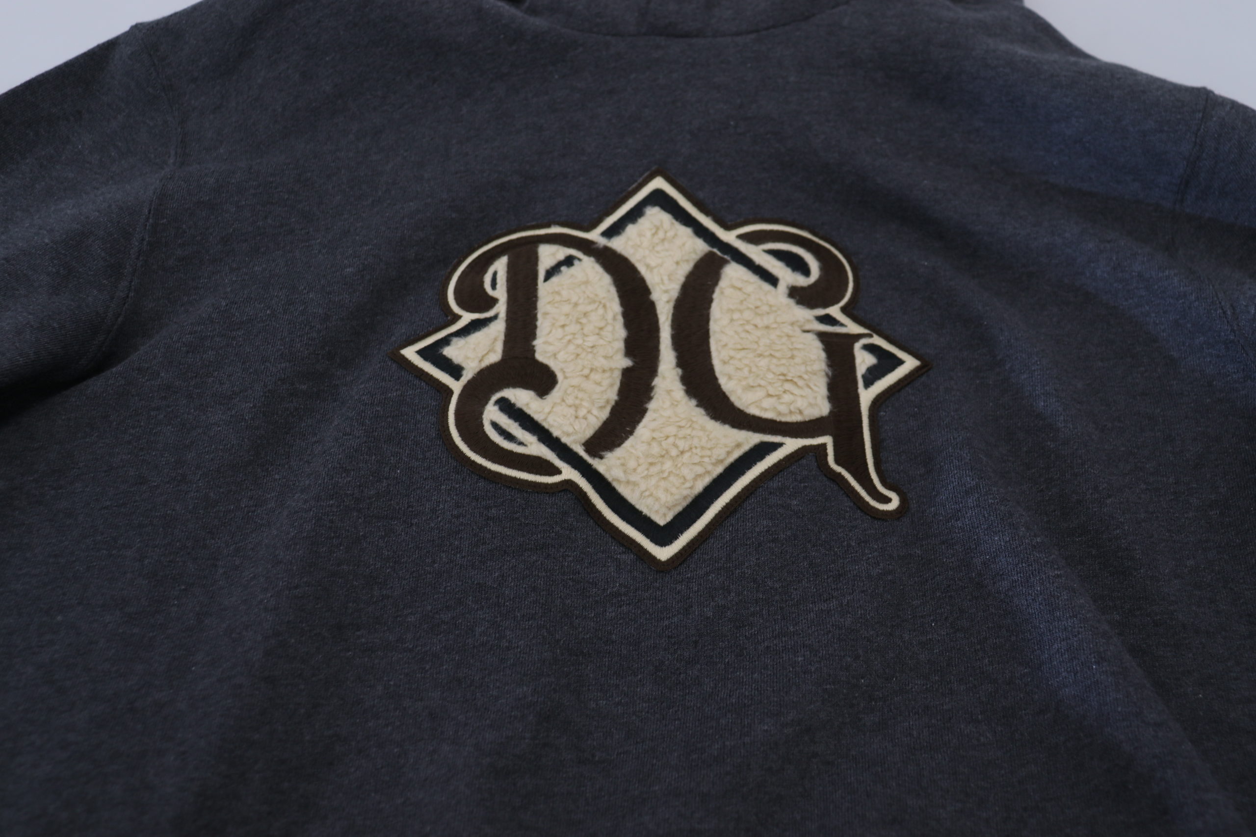 Dolce & Gabbana Gray Logo Cotton Hooded Sweatshirt Sweater - Image 6
