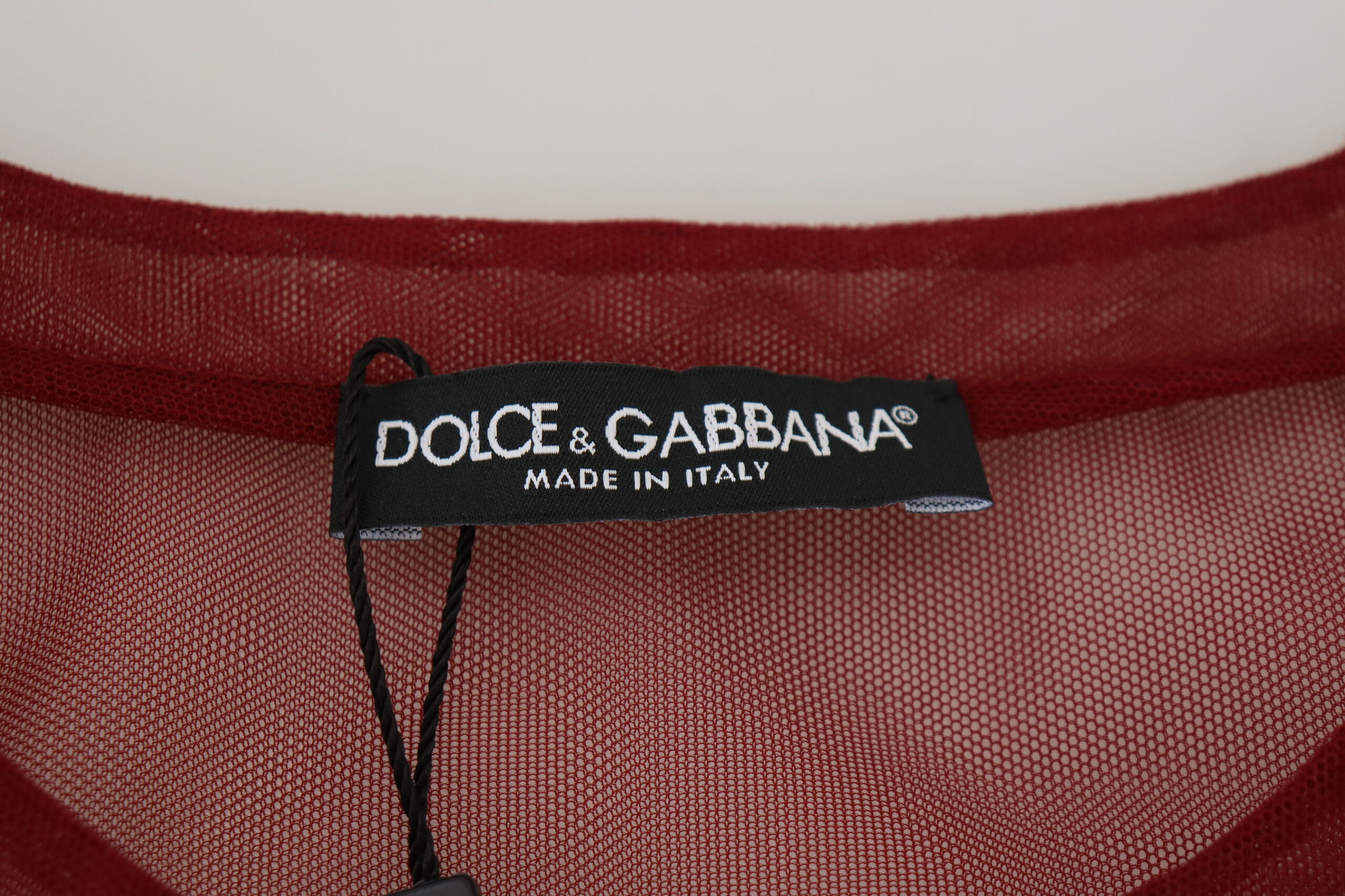 Dolce & Gabbana Maroon Nylon Two Layer Shift Mini Dress - Image 6