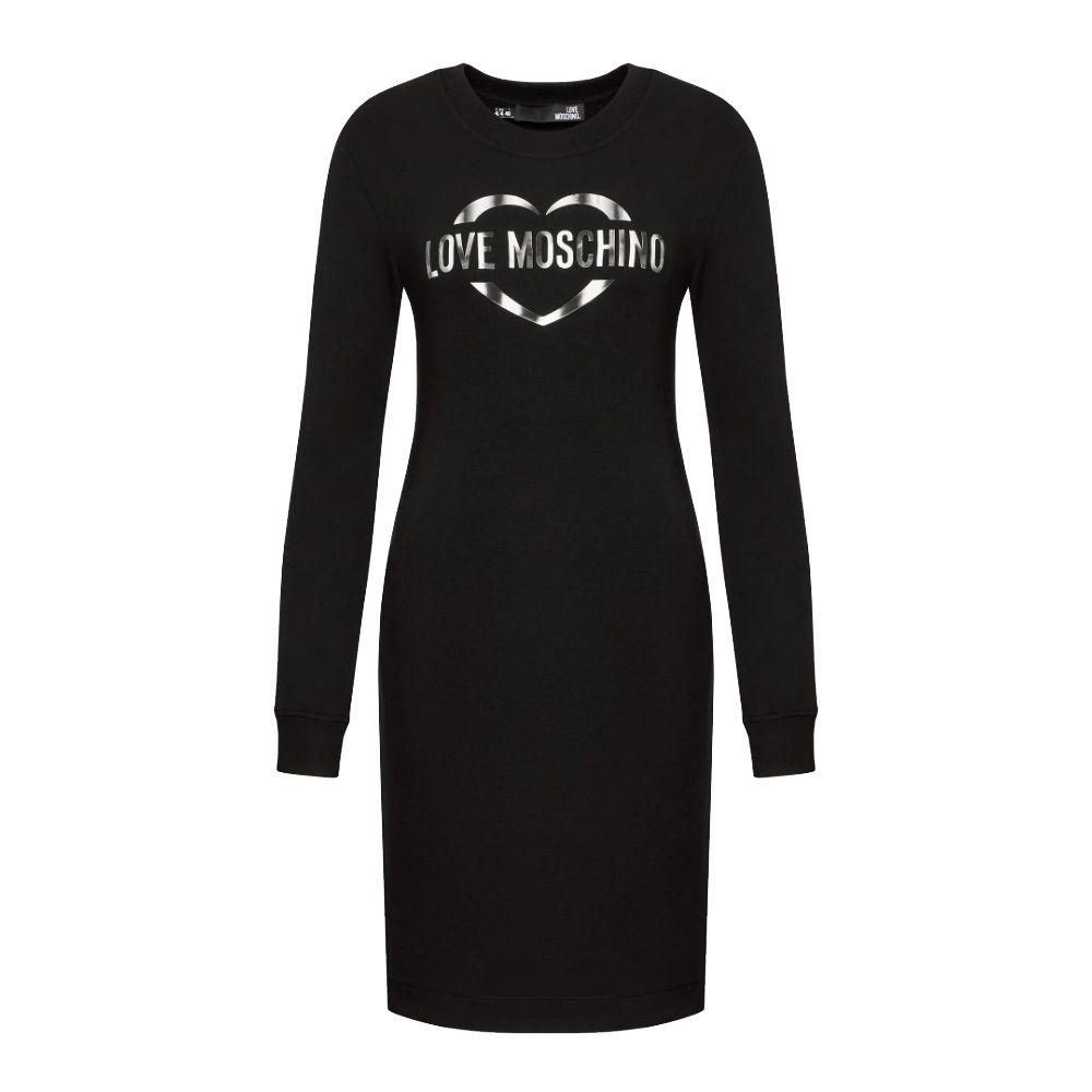 Love Moschino Black Cotton Dress - Image 5