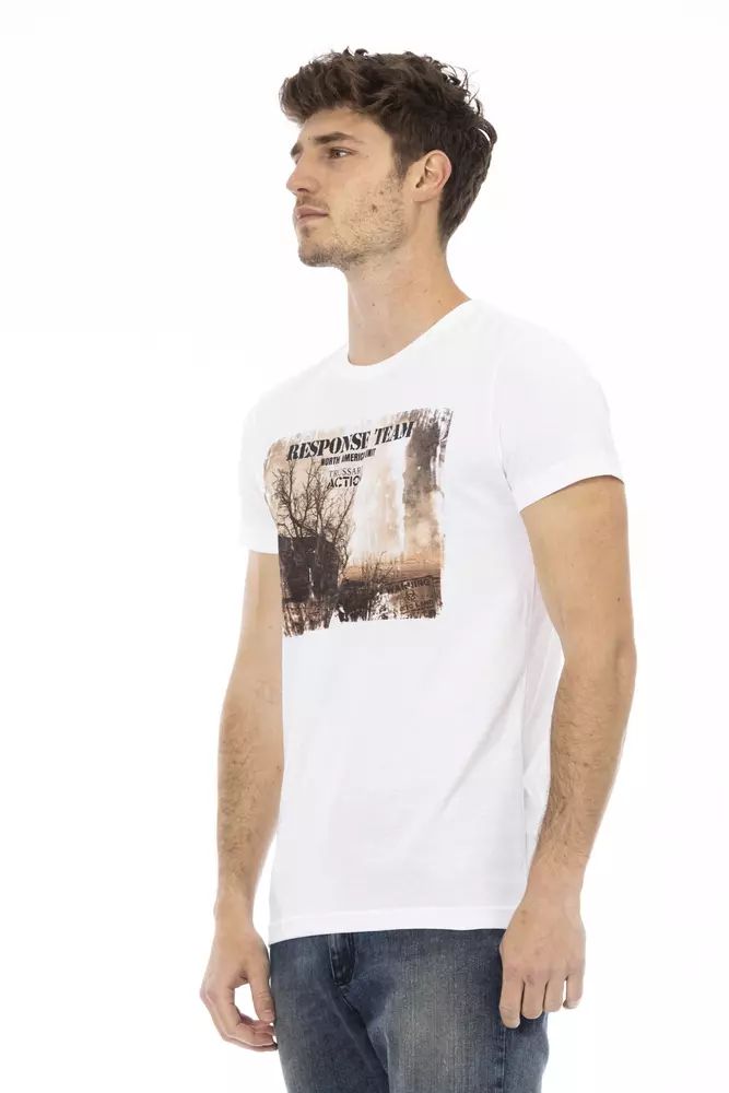Trussardi Action White Cotton T-Shirt - Image 2