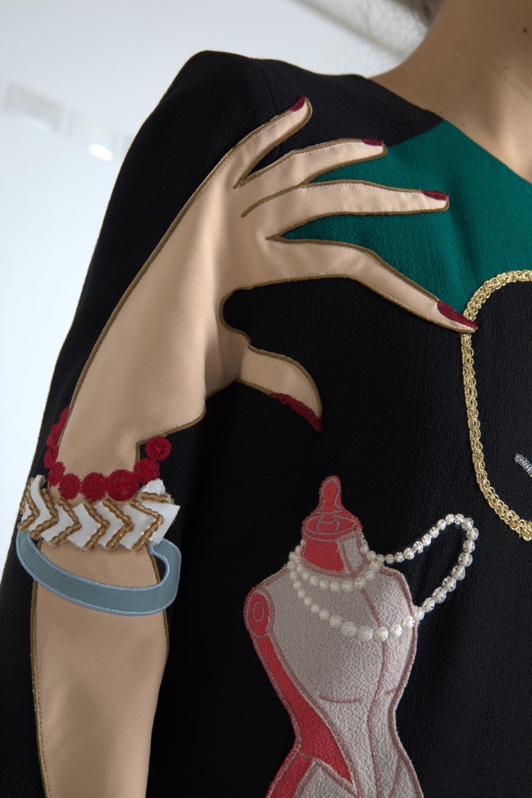 Dolce & Gabbana Multicolor Long Sleeves A-line Maxi Dress - Image 5