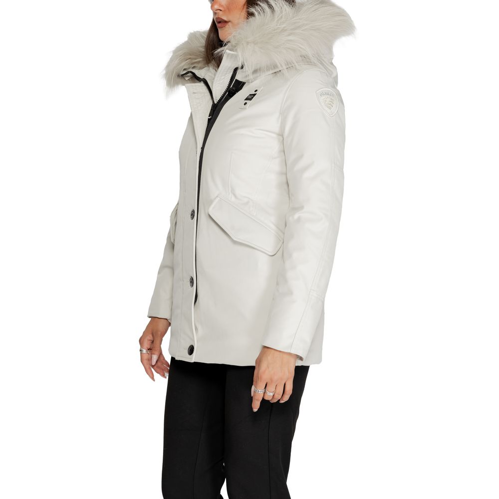 Blauer White Polyester Parka - Image 2