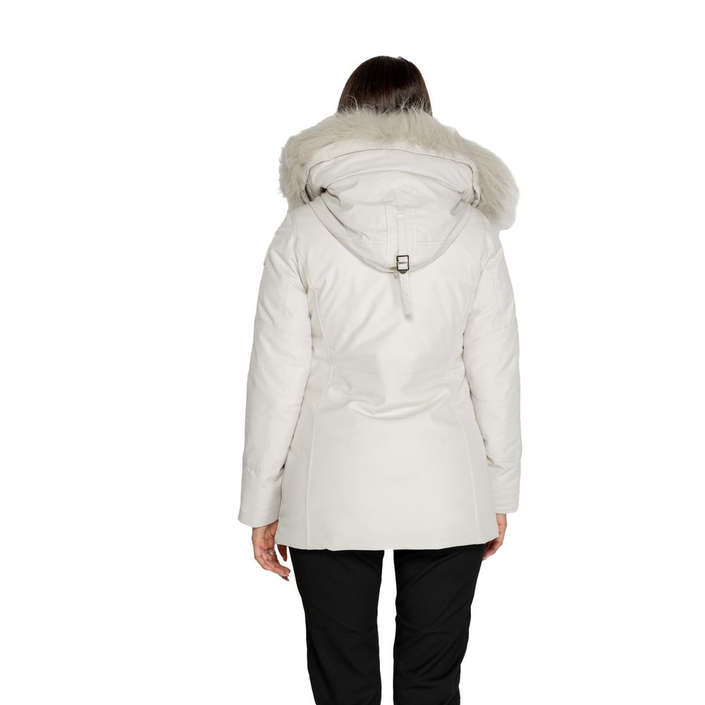 Blauer White Polyester Parka - Image 3