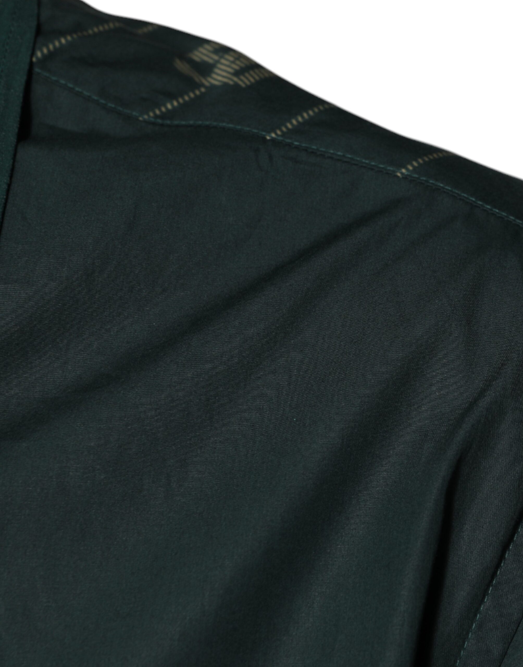 Dolce & Gabbana Green Logo Long Sleeve MARTINI Casual Shirt - Image 6