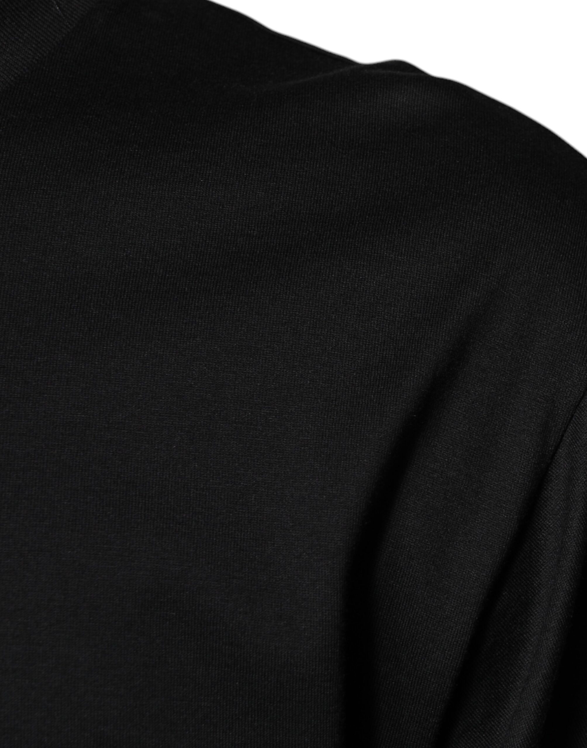 Dolce & Gabbana Black Cotton Crew Neck Short Sleeves T-shirt - Image 6