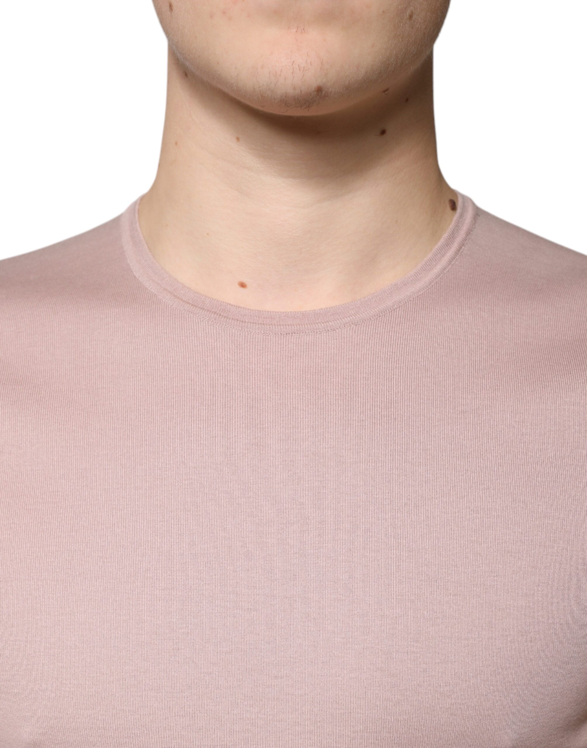Dolce & Gabbana Brown Cotton Short Sleeves Round Neck T-shirt - Image 5