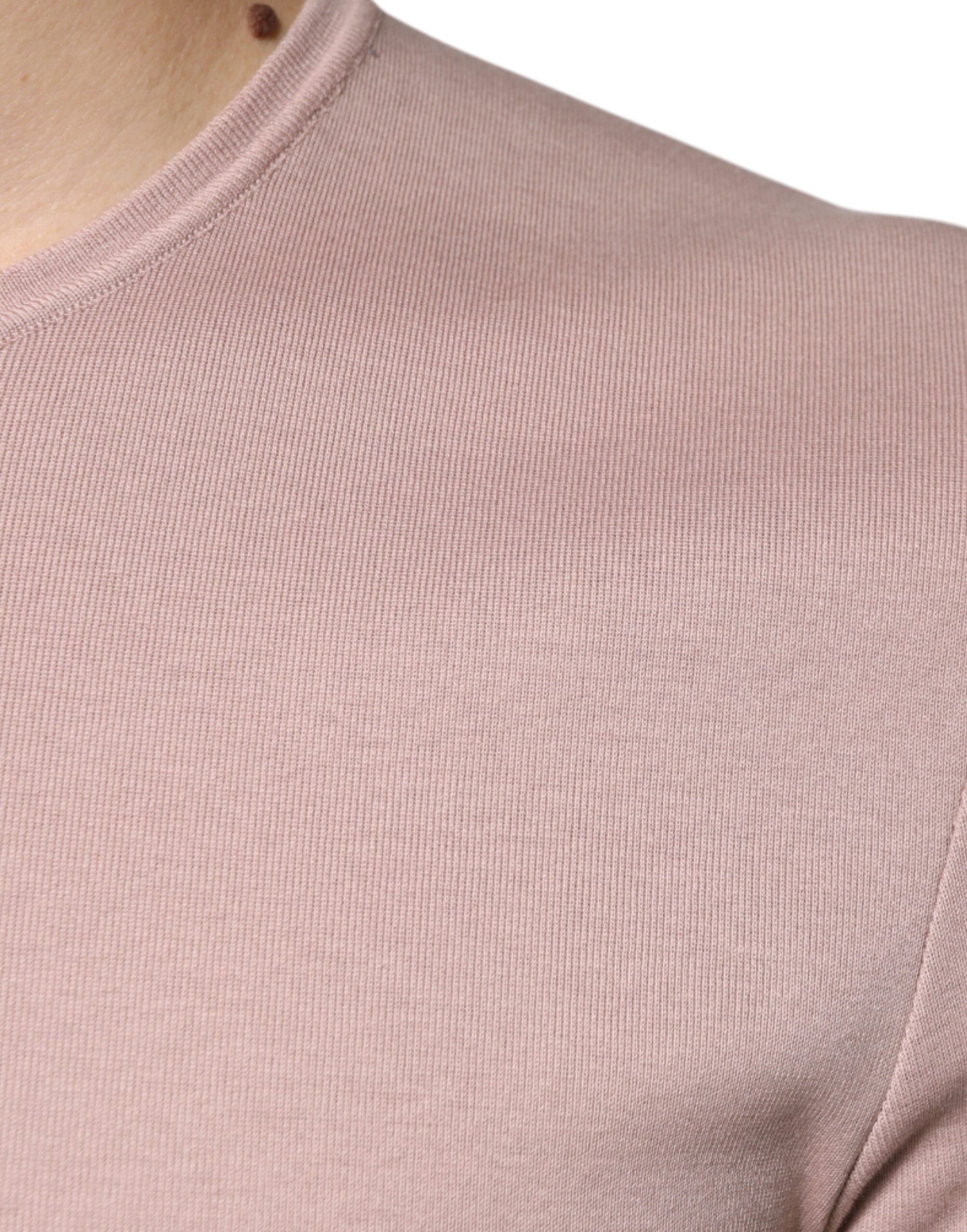 Dolce & Gabbana Brown Cotton Short Sleeves Round Neck T-shirt - Image 6