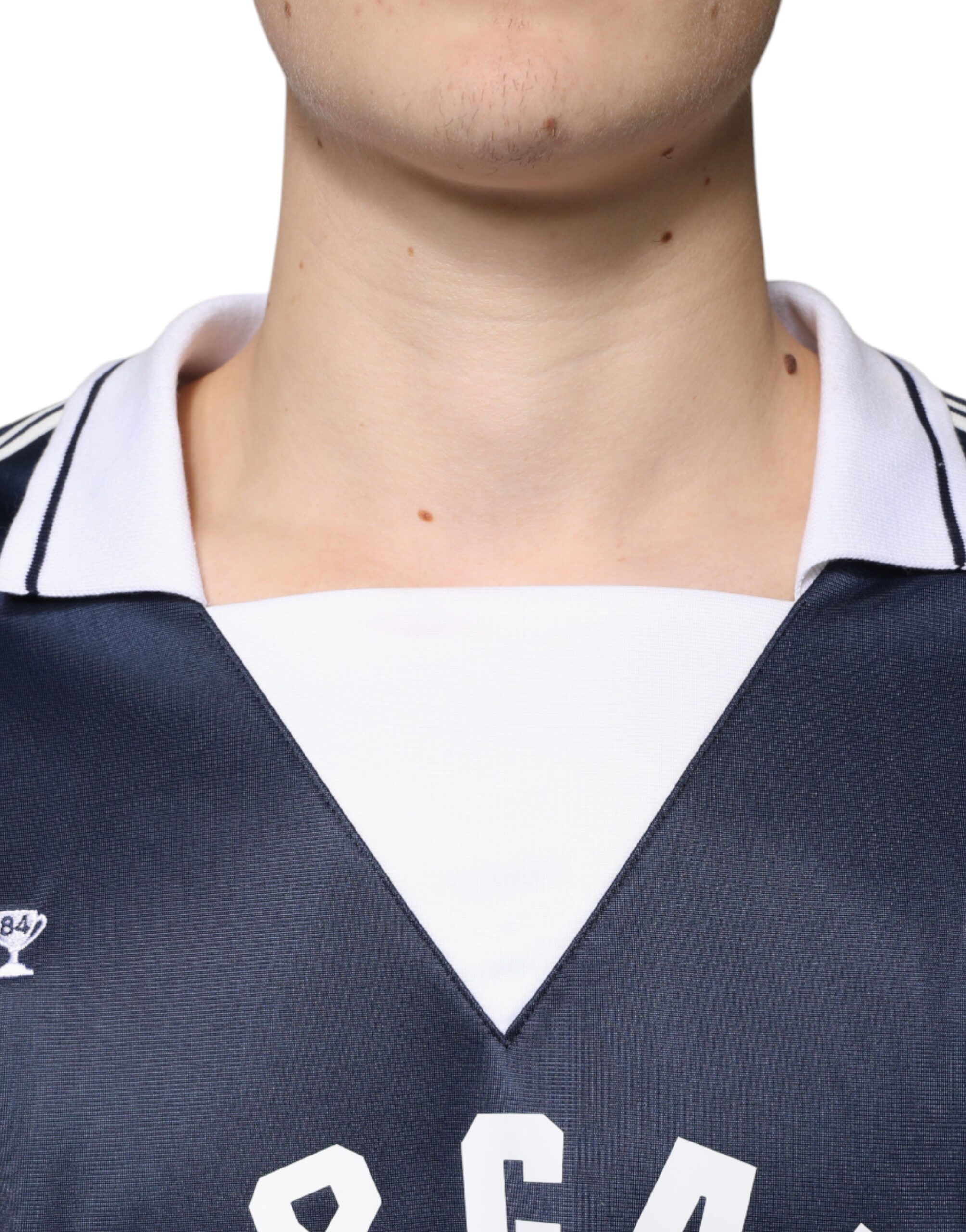 Dolce & Gabbana Blue White Milano Long Sleeve Jersey T-shirt - Image 5