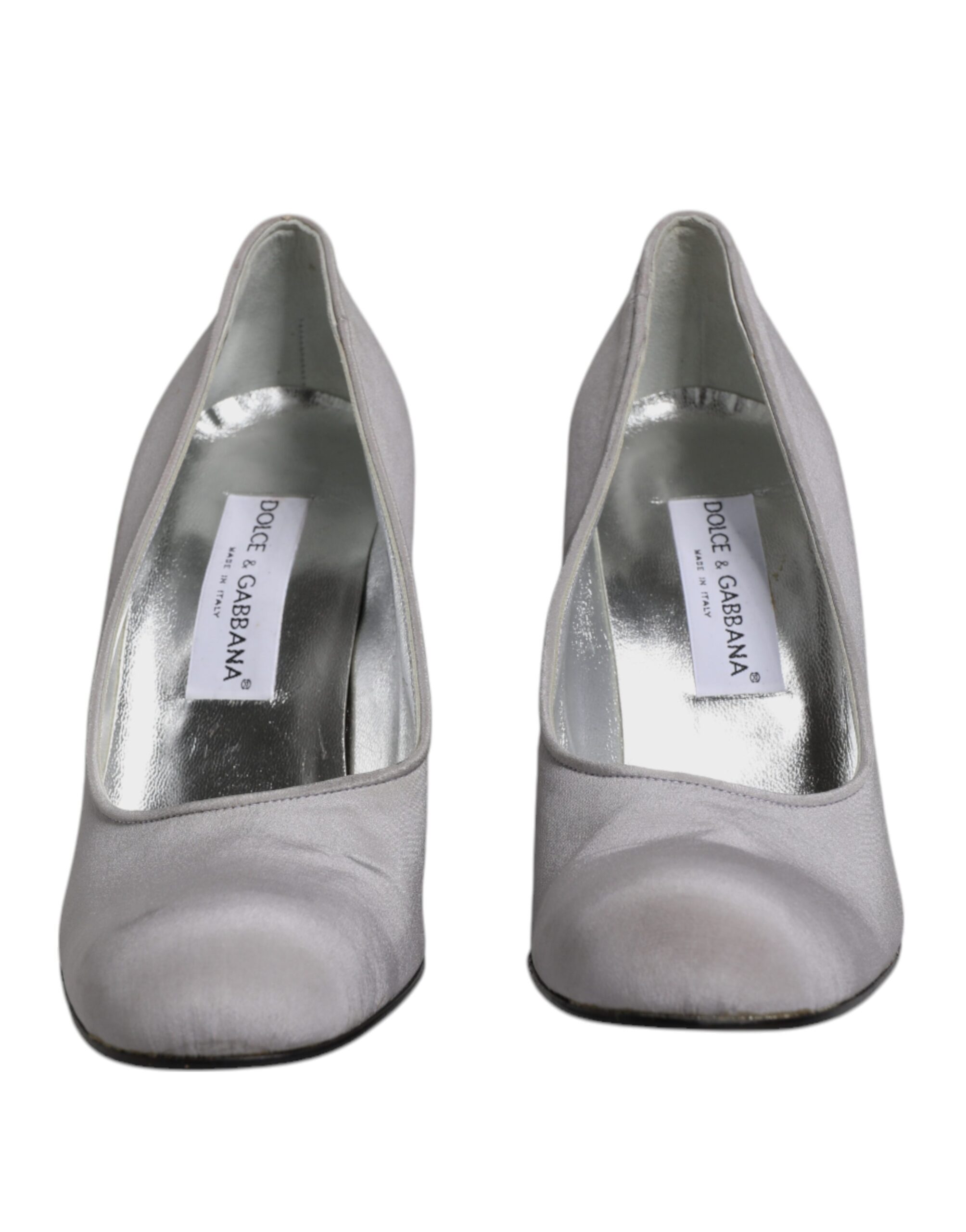 Dolce & Gabbana Gray Suede Leather High Heel Pumps Shoes - Image 2