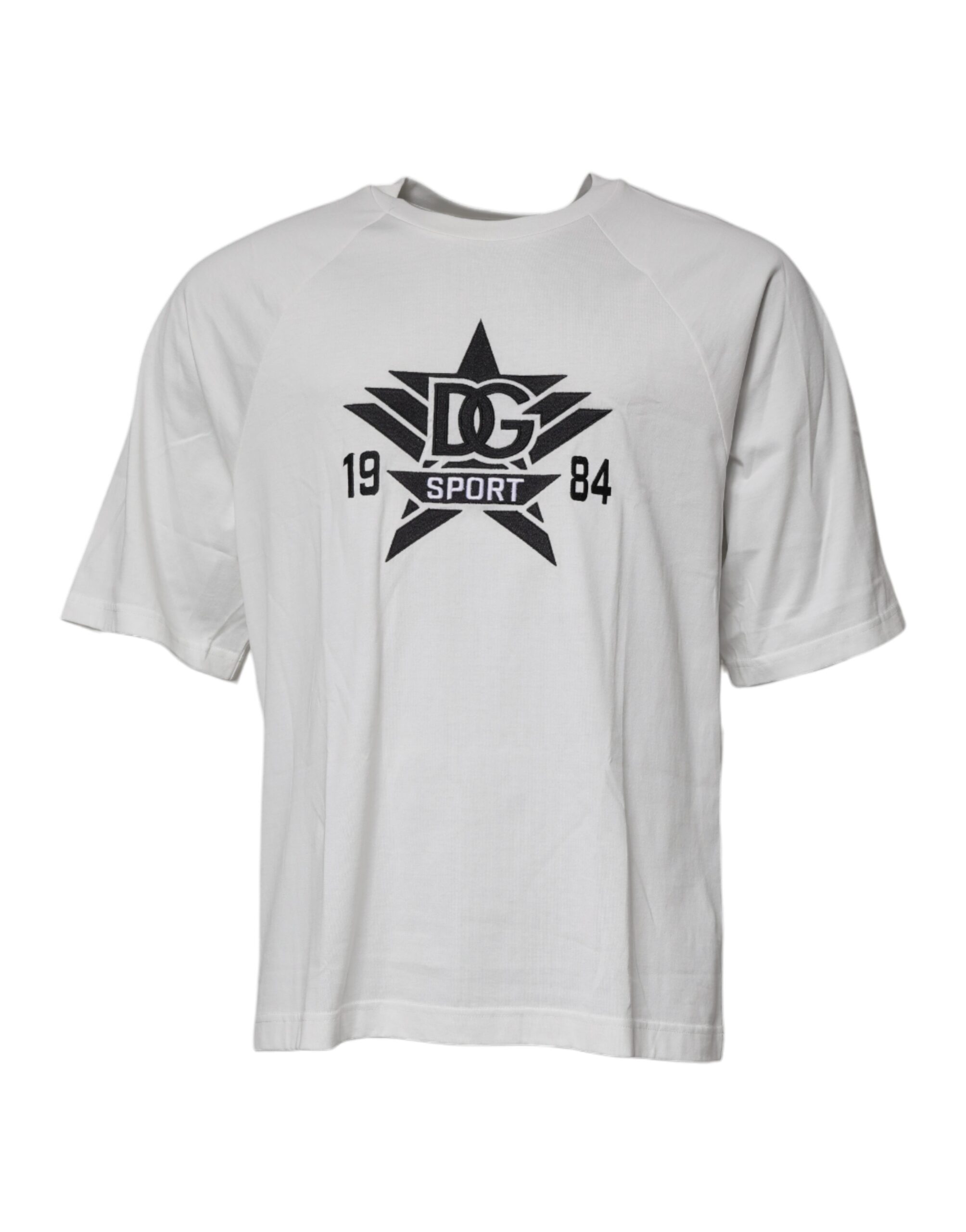 Dolce & Gabbana White DG Sport Crew Neck Short Sleeve T-shirt - Image 2