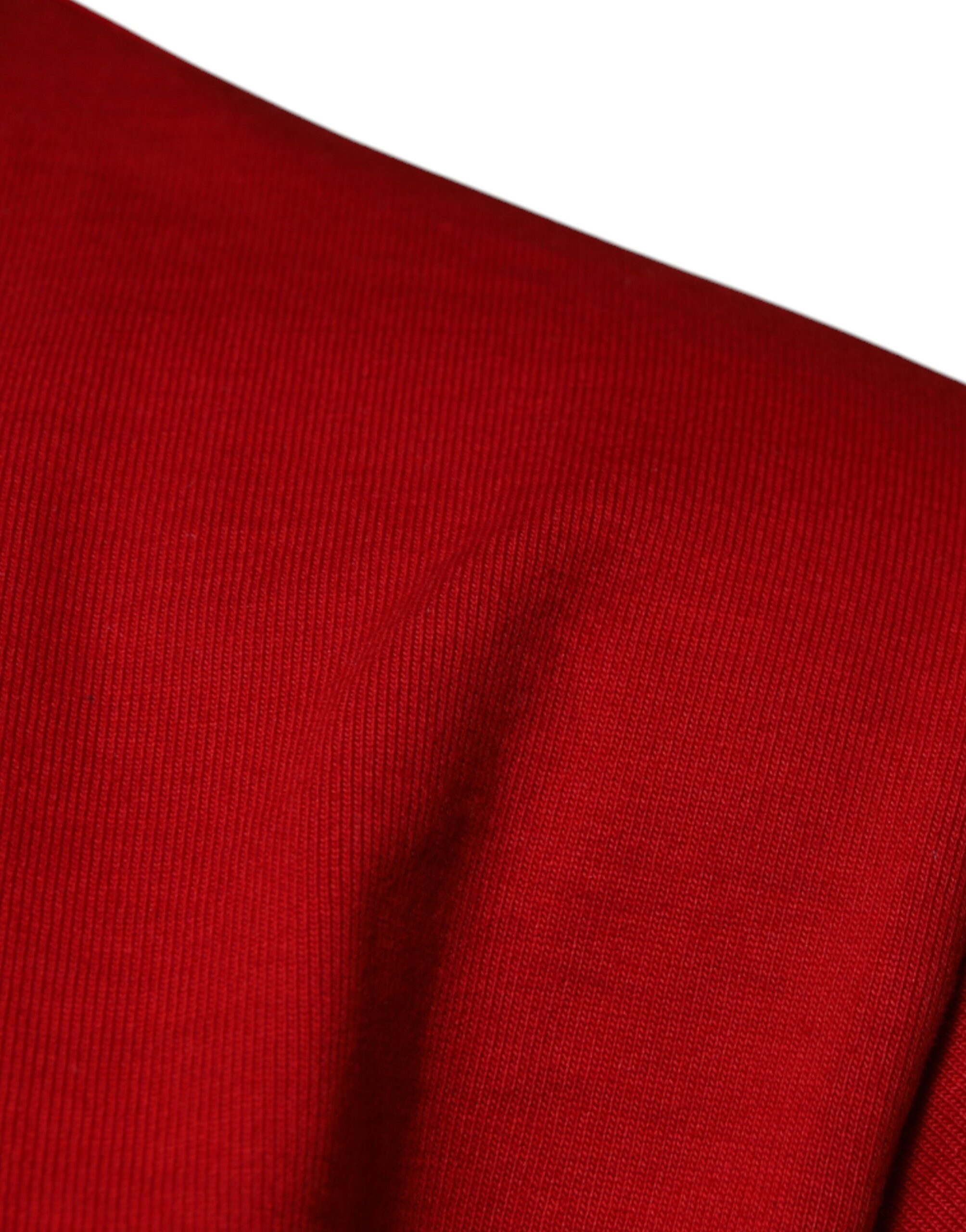 Dolce & Gabbana Red DG Eye Cotton Crew Neck T-shirt - Image 4