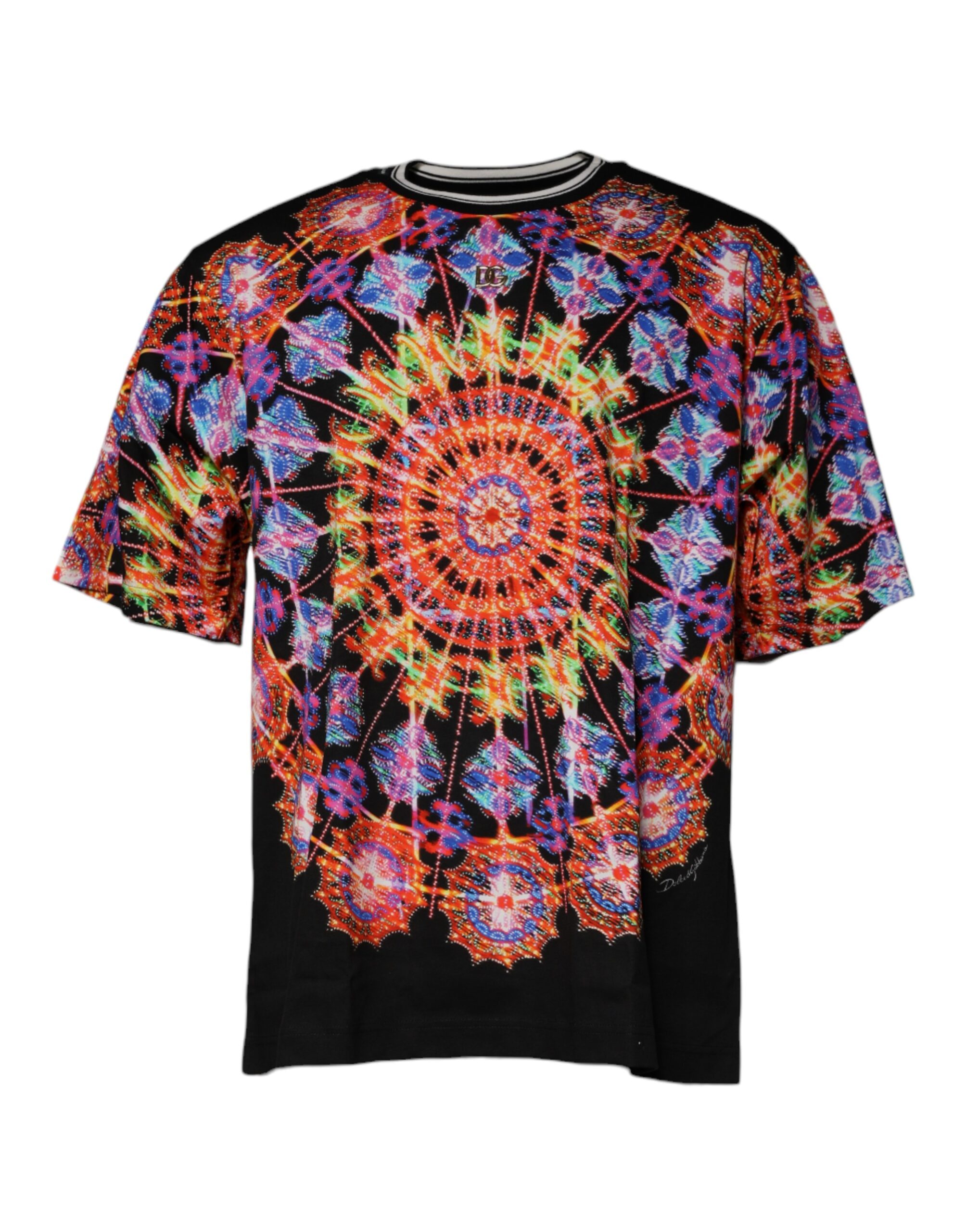 Dolce & Gabbana Multicolor Kaleidoscope Men Short Sleeves T-shirt - Image 2