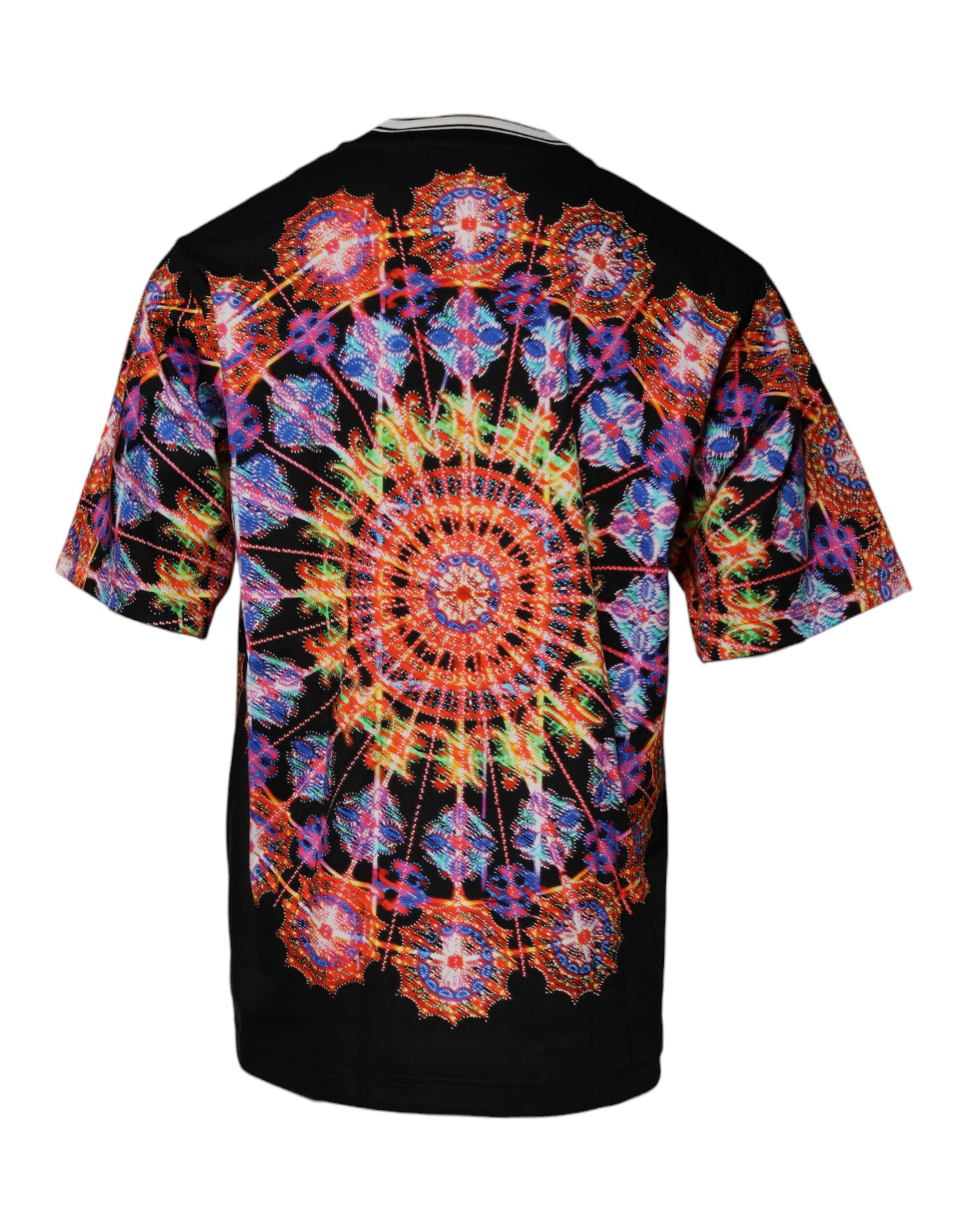 Dolce & Gabbana Multicolor Kaleidoscope Men Short Sleeves T-shirt - Image 5