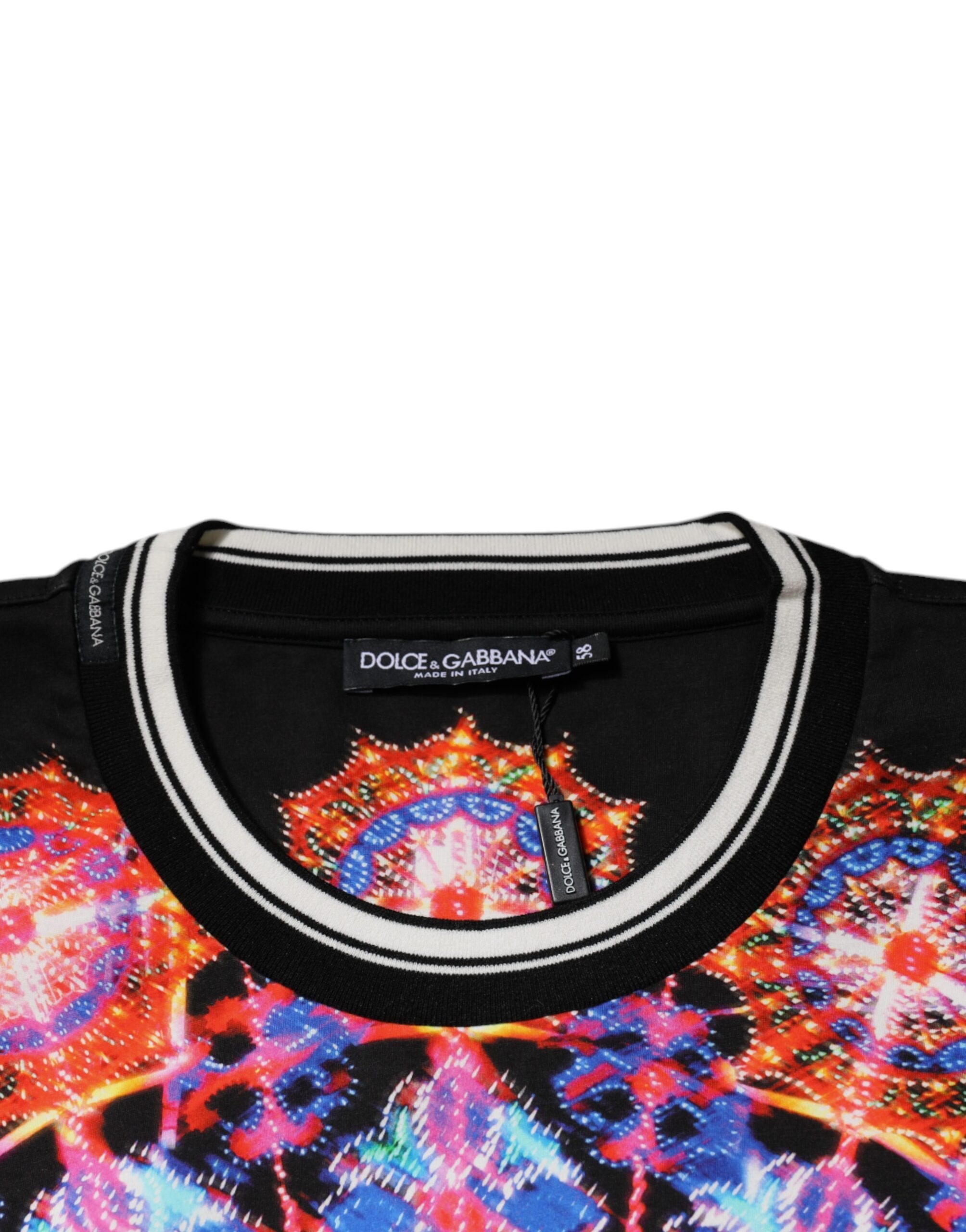 Dolce & Gabbana Multicolor Kaleidoscope Men Short Sleeves T-shirt - Image 6
